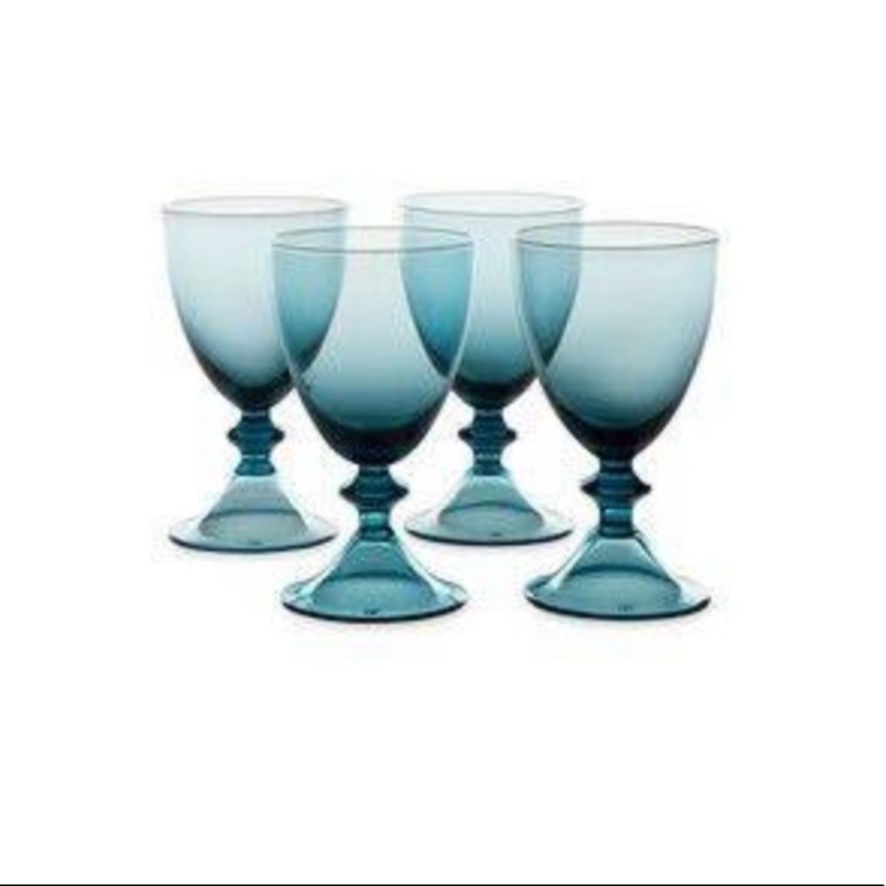 DVF:  Diane von Fürstenberg High Rise Wine Glasses, Set of 7 NEW